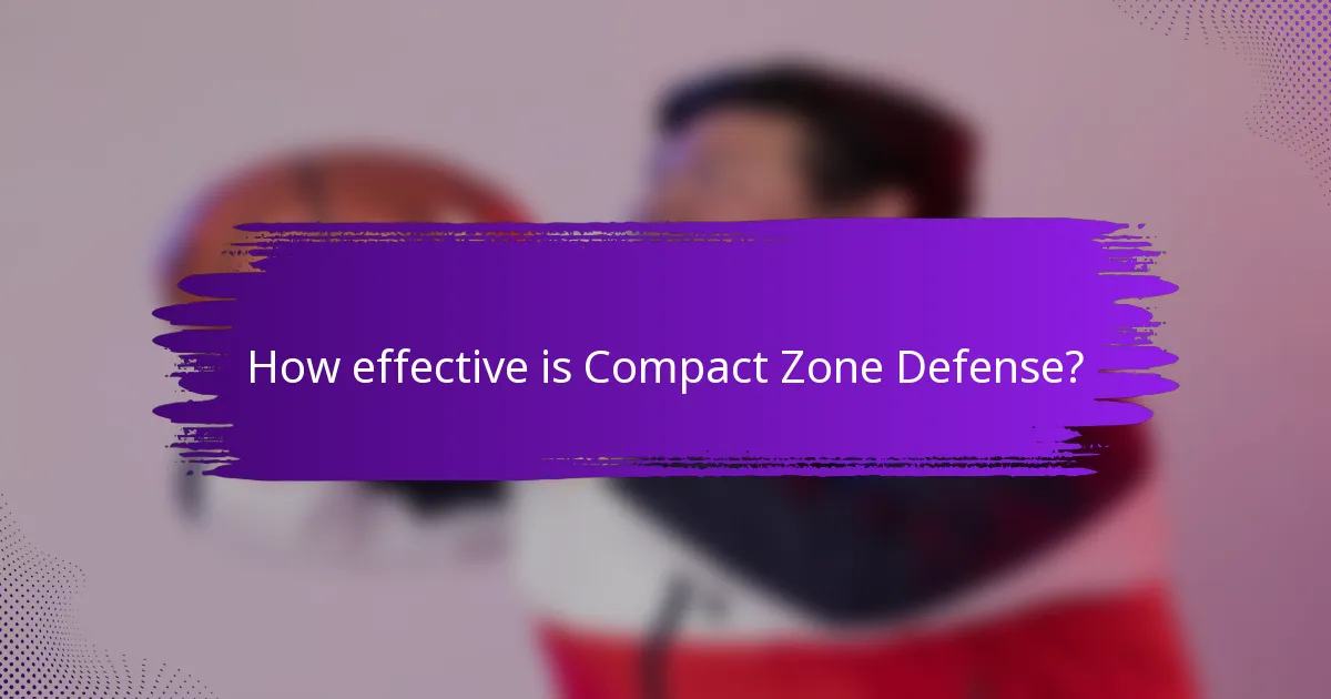 How effective is Compact Zone Defense?