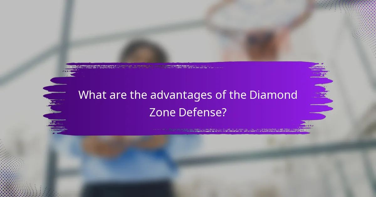 What are the advantages of the Diamond Zone Defense?